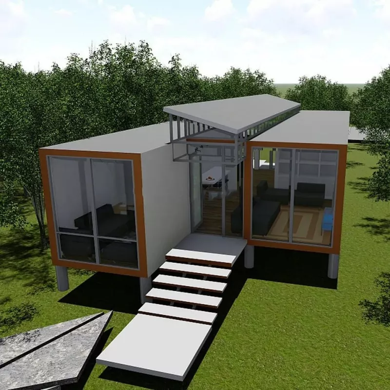 Skladacia prefabrikovaná oceľová konštrukcia Home