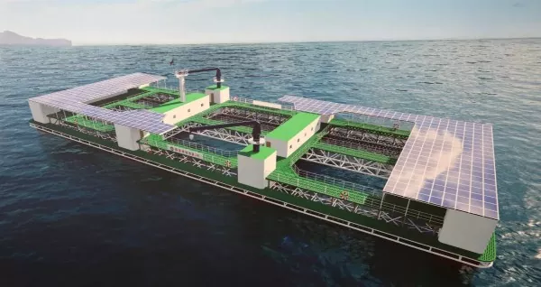 Oceľová konštrukcia vnútorného skladu akvakultúry