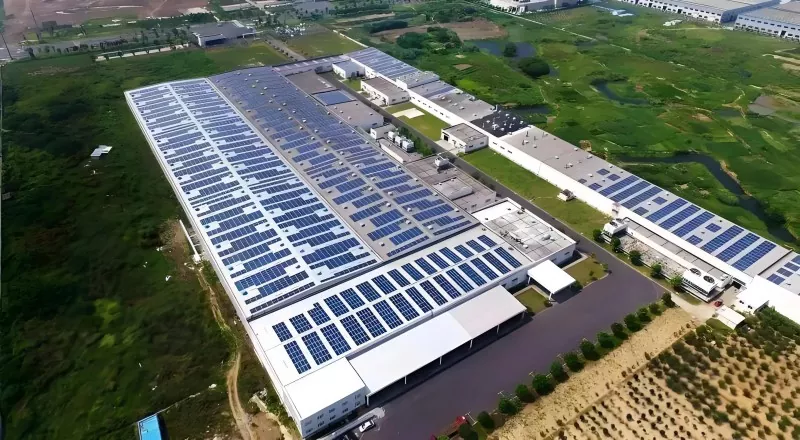 Oceľová konštrukcia PV-Integrovaného skladu