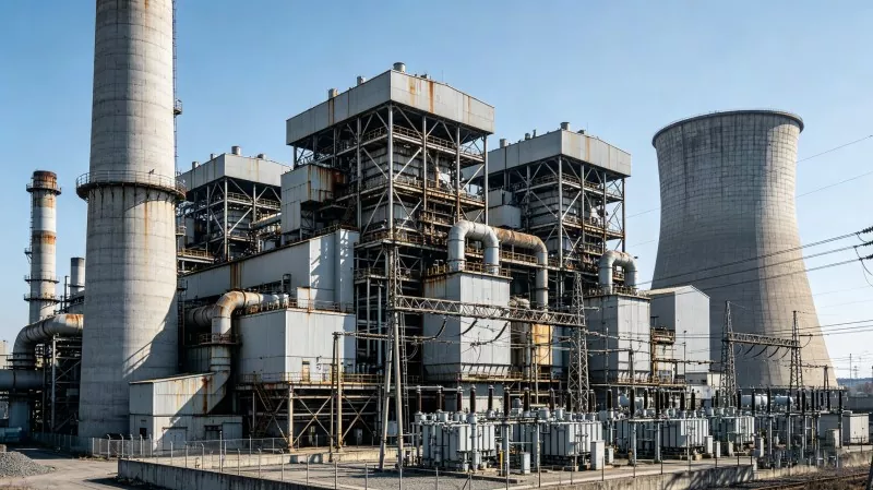 Oceľová konštrukcia elektrárne