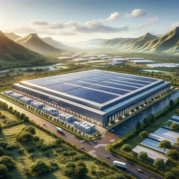 Oceľový fotovoltaický integrovaný sklad