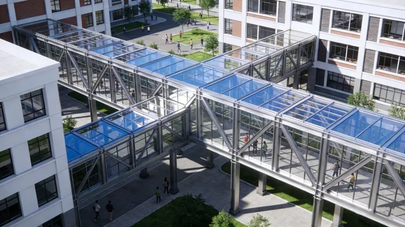 Oceľová konštrukcia Campus Corridor