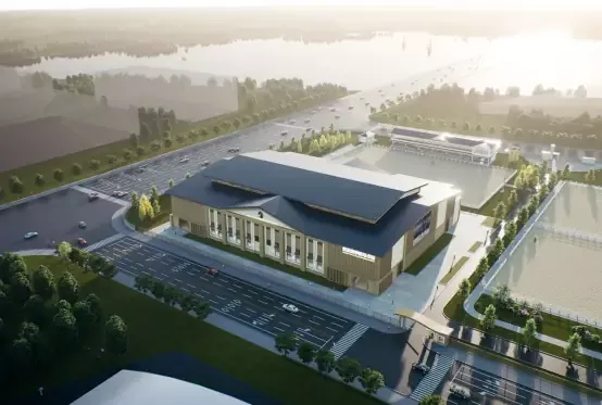 Oceľová konštrukcia jazdeckej arény
