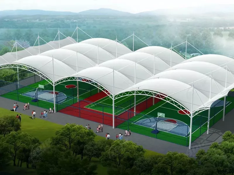 Oceľová konštrukcia Vonkajší športový štadión