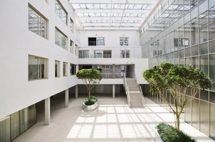 Oceľová konštrukcia psychiatrickej liečebne